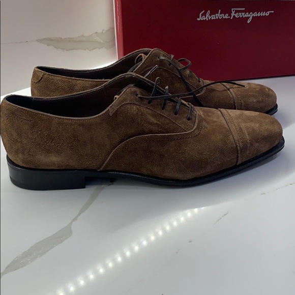Salvatore Ferragamo 11.5E suede brown - Picture 4 of 7